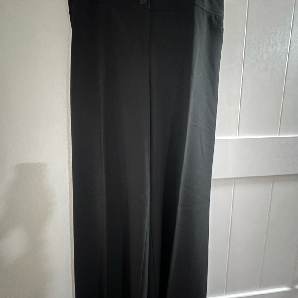 Long Elegant Legs Black Wide Leg Dress Pants 16 Womens 36” Tall Inseam